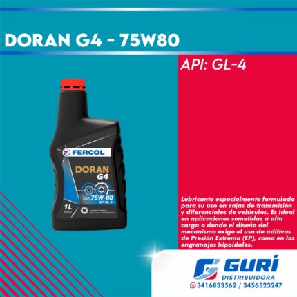 DORAN G4 - SAE 75W80 X 1 LTS